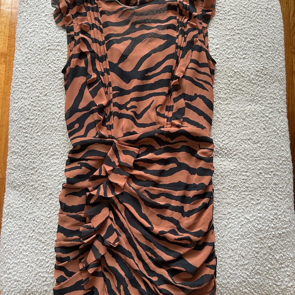 **SOLD** ALL SAINTS Hali Crepe rouched dress